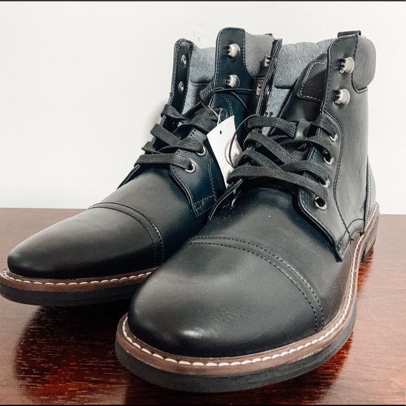 NWT Men’s Black Goodfellow & Co Boots - Picture 3 of 5
